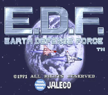 E.D.F. : Earth Defense Force screen shot title